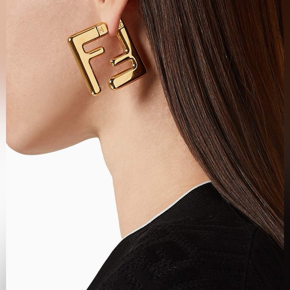 Fendi NTW + Box Logo Earrings